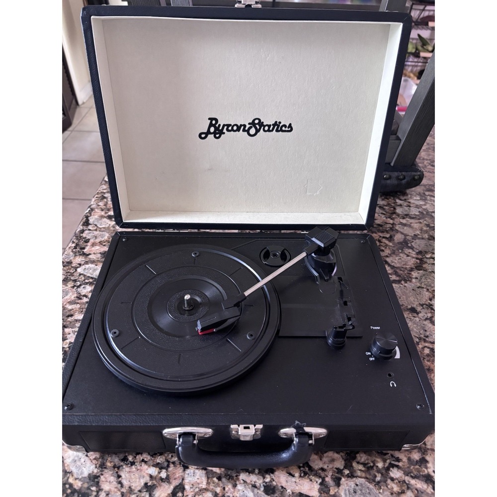 BYRON Statics KTS-601 Turntable Home Vinyl Player Black Preowned